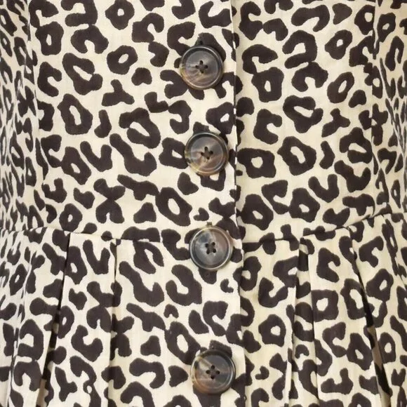 Sea New York Lottie Leopard Midi Dress - 0 - Picture 5 of 11